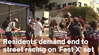 "They are helping to glorify it": Residents demand end to street racing on 'Fast and Furious' set