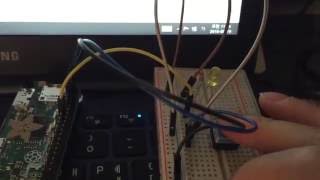 Controlling the LED using the button with Python on raspberryPi zero