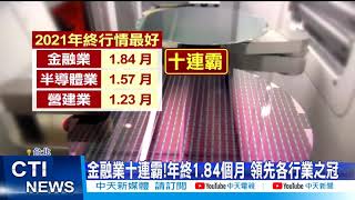 【每日必看】8年新低!企業年終平均1.1個月 住宿餐飲最慘@中天新聞CtiNews 20211116