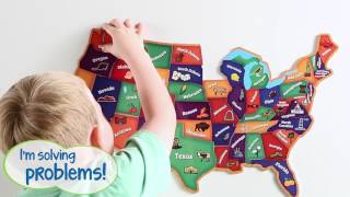 Magnetic U.S. Map Puzzle