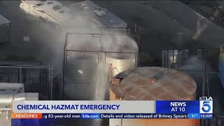 Chemical hazmat emgergency prompts evacuations in Garden Grove