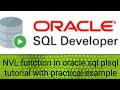 NVL  Function in oracle with example||How to handle null values||Oracle sql plsql tutorial