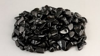 和田峠産黒曜石 さざれ石 詰め合わせ 200g / Japanese Obsidian