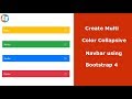responsive navbar with bootstrap 4 - how to create navbar in bootstrap 4