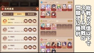 放置少女 訓練所 36-1 総戦力2億以下 レベル194 問題児 概要に解説  聖淵装備は7部位のみ