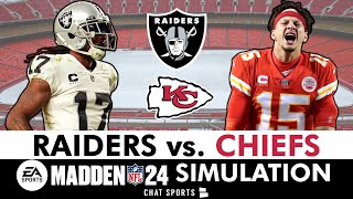 Raiders vs. Chiefs Simulation LIVE Reaction & Highlights (Madden 24 Rosters) | NFL Week 16