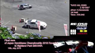 2018全日本ジムカーナ第6戦:決勝 1st heat  Z nismo：180715 JGC round 6 in Mikawa