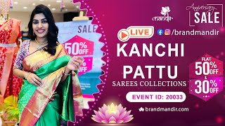 Kanchi Pattu Sarees Collection | WhatsApp Number 733 733 7000 | Brand Mandir Sarees LIVE