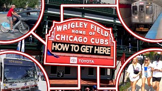 Wrigley Field By Bike, Bus, Subway, and Sidewalk