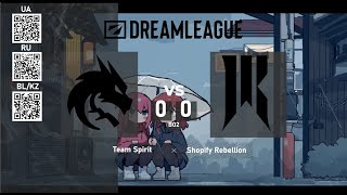 Team Spirit vs. Shopify Rebellion - DreamLeague Season 22 - Group Stage 1 - BO2 @4liver