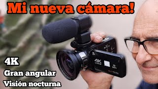 Filmadora 4k Ultra HD con Micrófono y Visión Nocturna. Review en Español Banggood