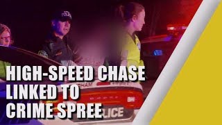 High-speed chase ends in Wake County, linked to carjacking and robbery