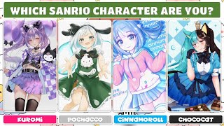 Which Sanrio Character Are You?🖤Kuromi x Pochacco x Cinnamoroll x Chococat🌟Aesthetic Quiz✨