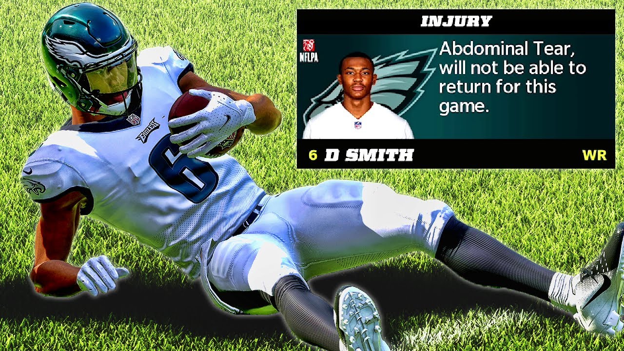 #1 Receiver In NFL DeVonta Smith Gets Bad Injury... || Madden 22 ...