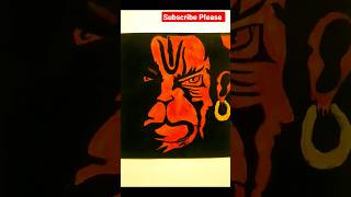 Ram Bhakt Hanuman ji 🚩 Angry Face||Jay shree Ram||#drawing #youtubeshorts