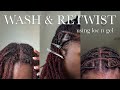 WASH AND RETWIST | using loc n gel