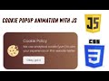 How to do cookie pop up consent with javascript using gsap library