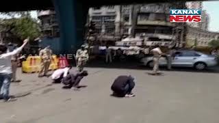 Police Taking Strong Action Against Those People Not Following Lockdown In Mumbai