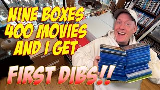 MEGA SUPER MASSIVE BLU RAY HUNT - 9 BOXES / 400 MOVIES and I get FIRST DIBS!!