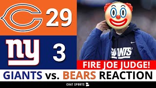 NY Giants News & Rumors After Loss vs. Bears: Fire Joe Judge NOW? + Is Saquon Barkley Back?