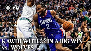 Kawhi with 32 in a Big Win vs. Timberwolves Highlights | LA Clippers