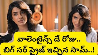 వాలెంటైన్స్ డే రోజు.. బిగ్ సర్ ప్రైజ్ ఇచ్చిన సామ్..! Samantha #samantharuthprabhu #samantha