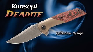 Kansept Deadite:  NEW Mid-Sized Framelock Designed by Tuffknives! One Minor Issue...