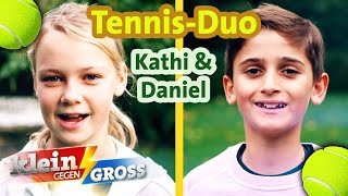 Kathi & Daniel lieben Tennis-Doppel! | Klein gegen Groß