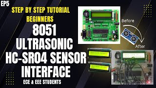 Ultrasonic Sensor Interfacing with 8051 Microcontroller - HC-SR04