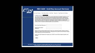 NEO 101 - Resetting Your Goldkey