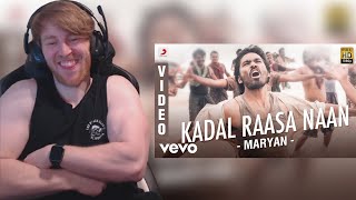 Maryan - Kadal Raasa Naan Video - A.R. Rahman x Dhanush x Yuvanshankar Raja • Reaction By Foreigner