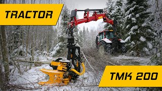 Did you know that you can put a TMK Tree Shear on a tractor? // TMK Tree Shear