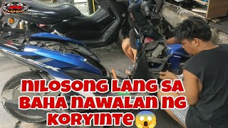 nilosong sa baha ayaw na magstart | nawalan ng koryinte | honda click125