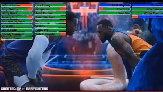 Space Jam: A New Legacy (2021) Final Game with healthbars