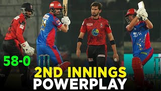 PSL 9 | 2nd Innings Powerplay | Karachi Kings vs Lahore Qalandars | Match 26 | M2A1A