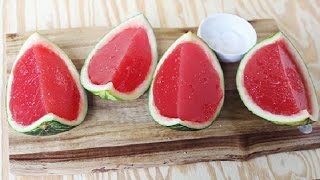 🍉 Whole watermelon jelly - 丸ごとスイカゼリー 🍉