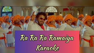 Ra Ra Ra Ramaiya karaoke | Lyrics | Baasha | Deva | HD 1080P