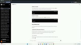 ipython vs python console