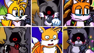 Friday Night Funkin' - Chasing but everytime it's Tails.EXE turn a Different Skin Mod is used