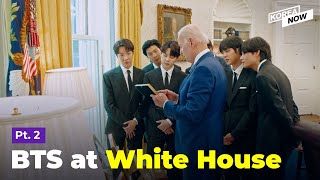 What did BTS and Biden talk in private at the White House?