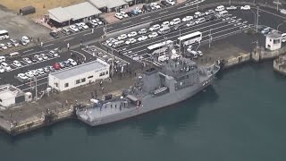 海自艦で大分に住民避難 伊方原発で大規模訓練