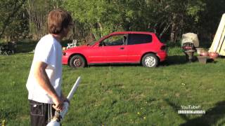 Potato Cannon VS. Honda Civic