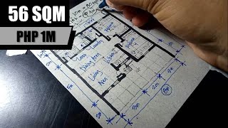 Quick Floor Plan (56 Sqm) - Paggawa ng Plano ng Bahay