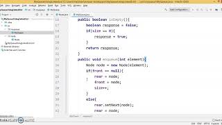 Queue using Linked List - Implementation (Java) Part 1