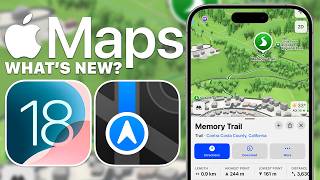 Best New Features in Apple Maps on iOS 18 - Map Notes, Saved Places, Hiking Trails \u0026 More!