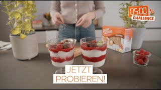 5-Minuten-Challenge: Joghurt-Himbeer-Dessert