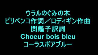 ウラルのぐみの木、ピリペンコ作詞／ロディギン作曲／関鑑子訳詞、川口のコーラスボアブルーの練習風景です。メンバー募集中です。Utagoekumicyan、YouTubeLive歌声、