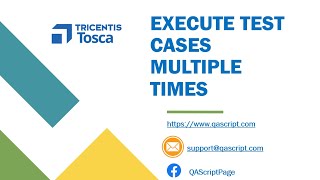 Tosca Tutorial | Lesson 67 - Execute Test Case Multiple Times from Execution Lists | Repetitions |
