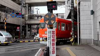 伊予鉄3000系3310F　普通 横河原行き　松山市駅発車　2023年3月23日撮影