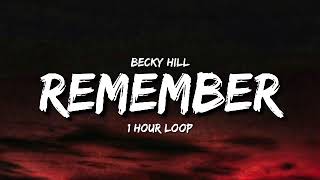 Becky Hill  - Remember (sped up) (Tiktok Remix) [1 Hour Loop] | only when i'm lying in bed on my own